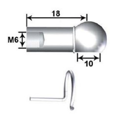 Roue Métal L25 C tête 13 M6
