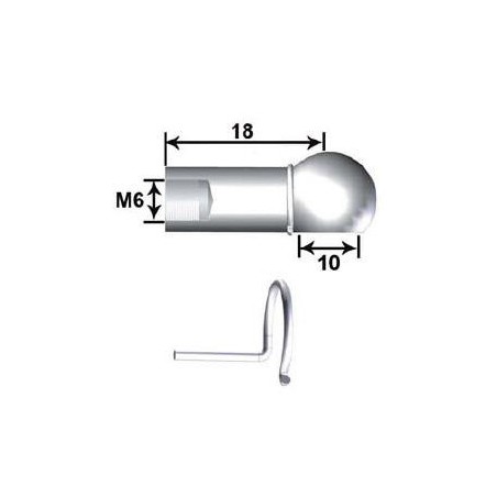 Roue Métal L25 C tête 13 M6