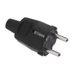 Industrial Rubber Plug 10/16A black 4.8mm