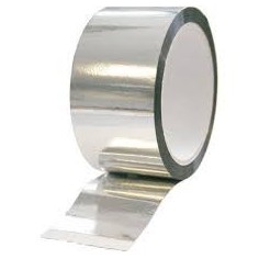 Ruban aluminium argenté 50 mm 10 mètres