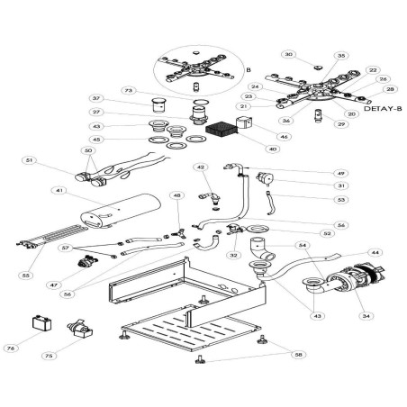 Washing and Rinsing Arm Ozti 35 - 40  6262.00033.32