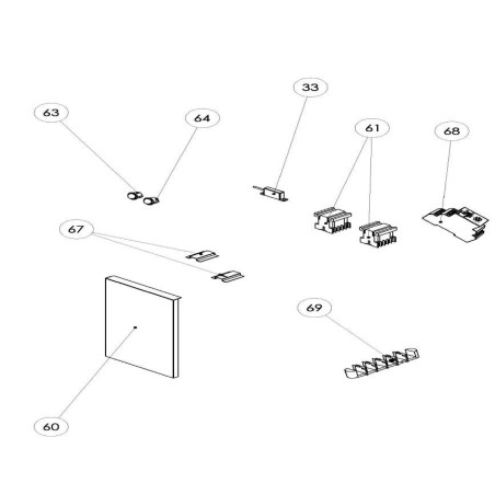interrupteur magnétique 250V 3A P max. 750W 1NO raccordement câble L 12mm longueur du câble 1000mm OZTI 6232.00005.10