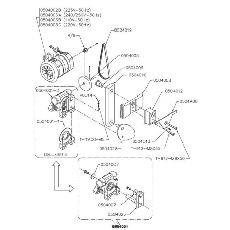 Correia Dentada 190 XL 037 0504019 Zummo Z05