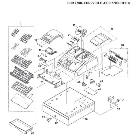CT-63E Transformer Olivetti ECR-7100 AVGR094149P