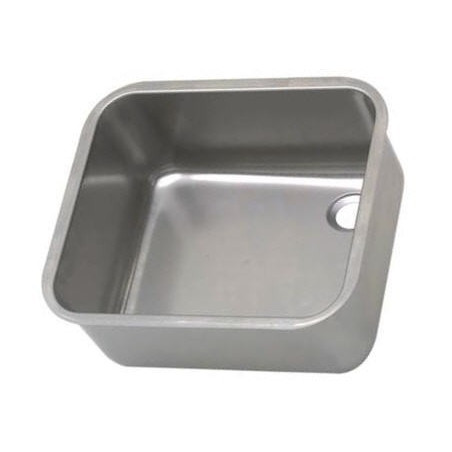 Seno soldar con pestaña 400x400x250mm acero inoxidable AISI 304 1mm espesor