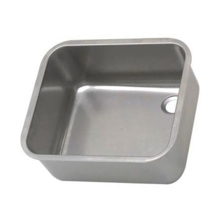 Seno soldar con pestaña 400x400x250mm acero inoxidable AISI 304 1mm espesor