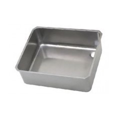 Welded flange 400x400x250mm stainless steel AISI 304 1mm thickness