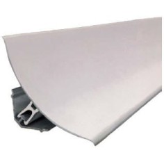 Health profile in PVC for corner pieces or skirting boards 60mm (interior + exterior)