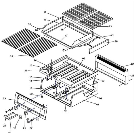 Ozti Barbecue Grill 308x450mm 6260.00058.34