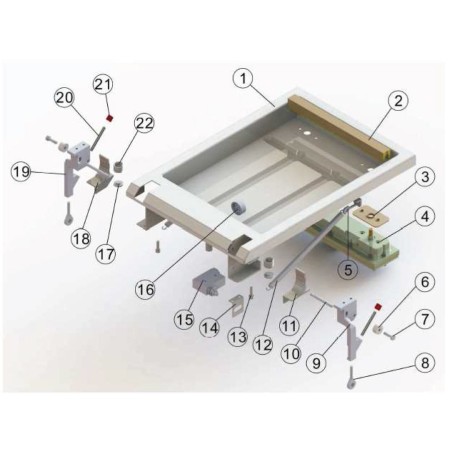 Hinge Direito Envasadora vazio HVC-260