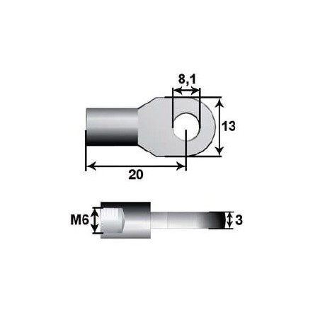Gas spring hole distance 225mm