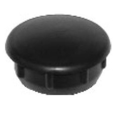 Black round rubber tip D.22mm