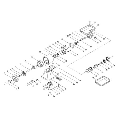 Sinfin Picadora Fama Ferro Fundido Modelo 22 F2214