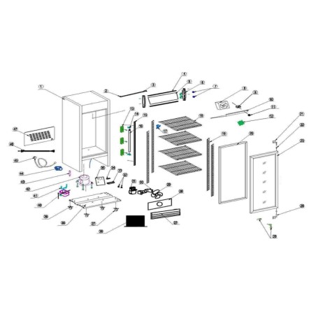 Condensador refrigerador vertical UD360AL CS360B