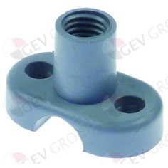 guía ø 13mm L 35mm An 20mm H 24mm rosca M10x1,5 para tuboø 12 distancia de sujeción 22mm Lineablanca A040078