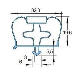 Vedante de PVC Macio PT13527 Cor preta