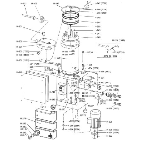 Rótula macho palanca articulação joelheira TALSA H270 2898