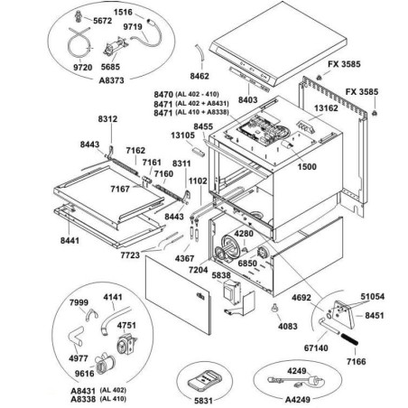 Aspirating Body ATA 6808 AL-401 AL-410 AL-40 AL-45