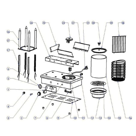 Plaque de Cuisson Électrique 450W Chiens HDW-2 86m