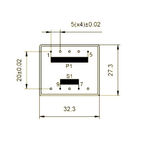 Transformateur encapsulé 2,4VA 24V 100mAh