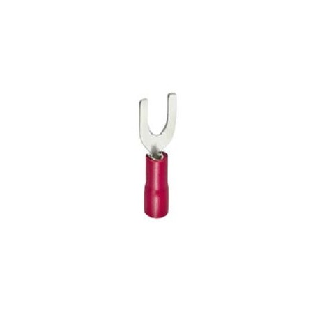 terminal de garra tamanho M3,5 ø3,7mm 0,5-1,5mm² UE 100 unid. isol. PVC Cu gal Sn vermelho