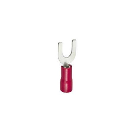 M5 fork terminal size ø5.3mm 0.5-1.5mm² UE 100 pcs PVC insulated Cu Sn red max T 75°C