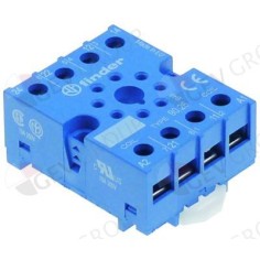 8-pole relay socket measures 51x41x23mm 250V 10A