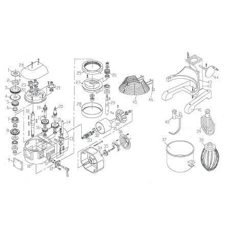 Engranaje embrague Amasadora B20F M20A B10