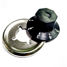 Poignée Rosette Bain Marie 5 positions Axe Ø 6x4,6mm