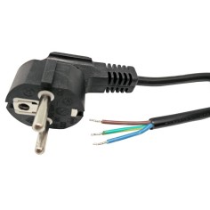 Cabo de alimentação schuko 3x1,5mm PVC Preto