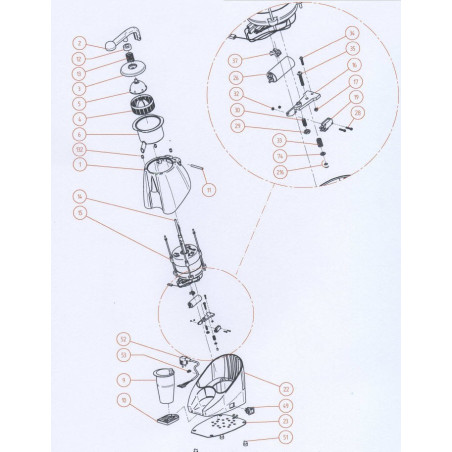 Espremedor de Cítricos Manual Cunill ACID-1
