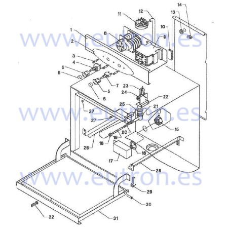 Complete Dishwasher Door FABAR Q50 FB0200502