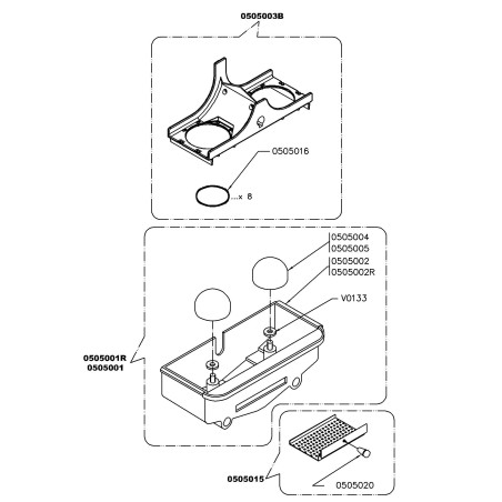Bandeja portapinos verde Zummo Z05 0505002