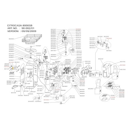 Cuna Extratora Direita Espremedor Citrocasa 800163102