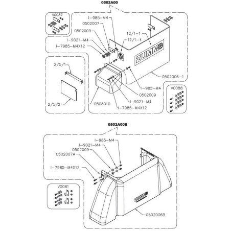 Capa Espremedor Zummo Z05 2003M 0502006B