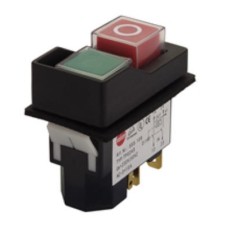 interruptor pulsante KLD-28A medida de montagem 45x22mm verde/vermelho 2NO/A1 250V Tripus 555.109