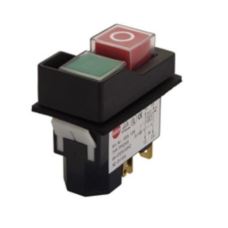 KLD-28A push button switch mounting size 45x22mm green/red 2NO/A1 250V Tripus 555.109