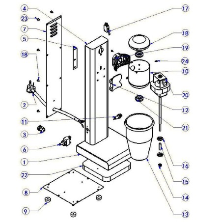 Moteur de mixeur MS1 MS2