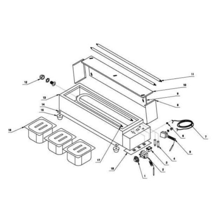 1/2" male-female drain tap Hot Showcase BM-4