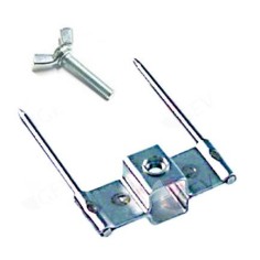 clipe de espetinho duplo para assador de frangos 160X55mm espeto 4mm tubo 12mm