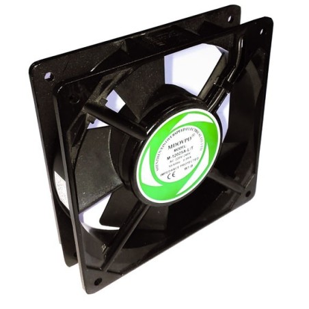 Ventilador axial L 120mm An 120mm H 25mm 230VAC 50-60Hz 14W cojinete rodamiento de bolas M-12025A-L T MDOVPD