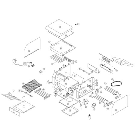 Engrenagem Torradeira Buffet MET-300 MET-450 Ø40mm 18 dentes Eixo 10mm