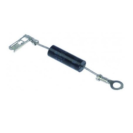 diode haute tension type RG raccord F6,3mm / œillet M4 pour micro-ondes UE 1 pièce