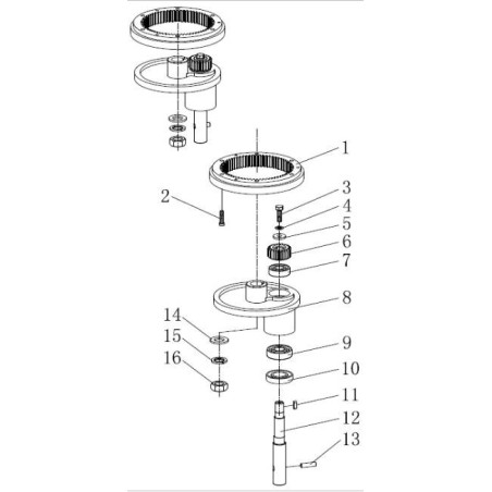 M20A Mixer Shaft Breakdown 12 - 13