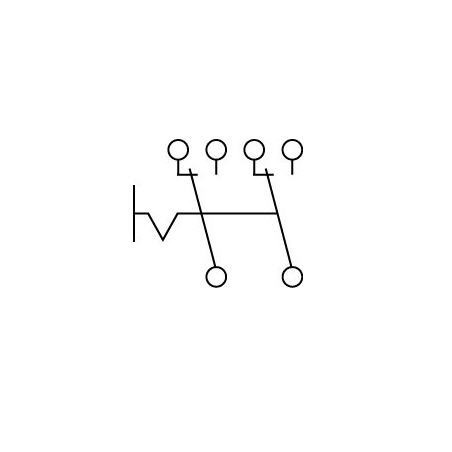 interruptor pulsante medida de montagem 30x22mm vermelho/verde 2CO 250V 16A Parar / I Amatis Horeca-Select Omas RGV