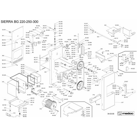 Suporte Guia Fita Medoc ST-200 ST-230 36625-2