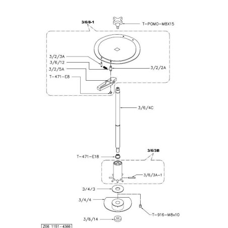 Diviseur Exprimidor Zummo Z08 3/6/3B