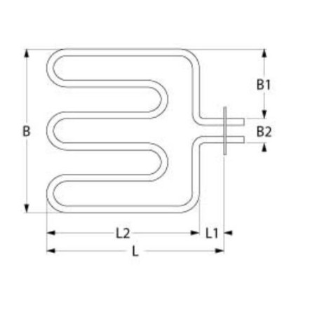 ECO1-1 Oven Resistance 1800W Top