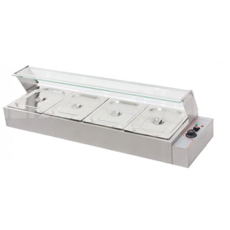 Vitrine en verre Bain-Marie BM-4