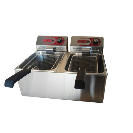 Freidora Eléctrica EF-8L 3+3Kw 8+8L Cuba Doble